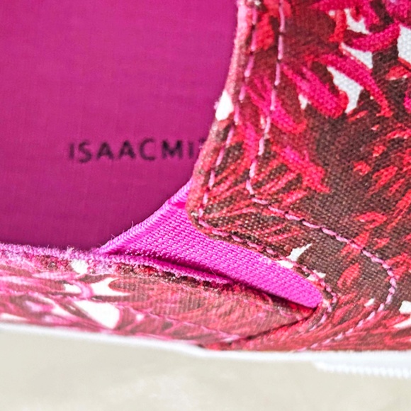 FLATS, ISAAC MIZRAHI, LADIES 8B, SLIP ON, CRYSANTHEMUM PINK MULTI, CANVAS, NEW - Picture 5 of 10